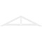 Ekena Millwork Pitch Artisan Architectural Grade PVC Gable Pediment, 72"W x 18"H x 1"P (6/12) GPP072X018X100ART - alternate 2